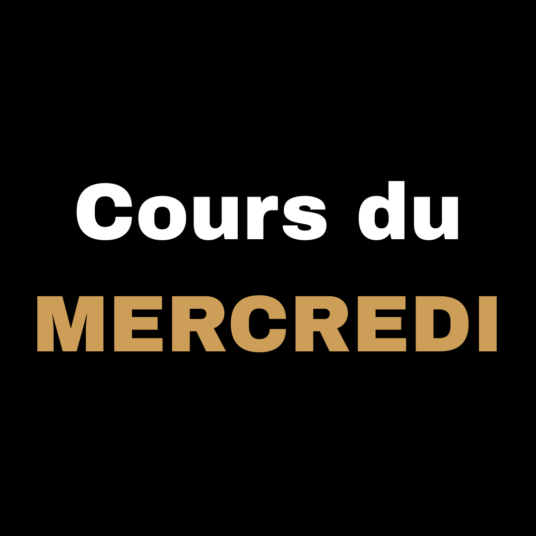 Cours du Mercredi